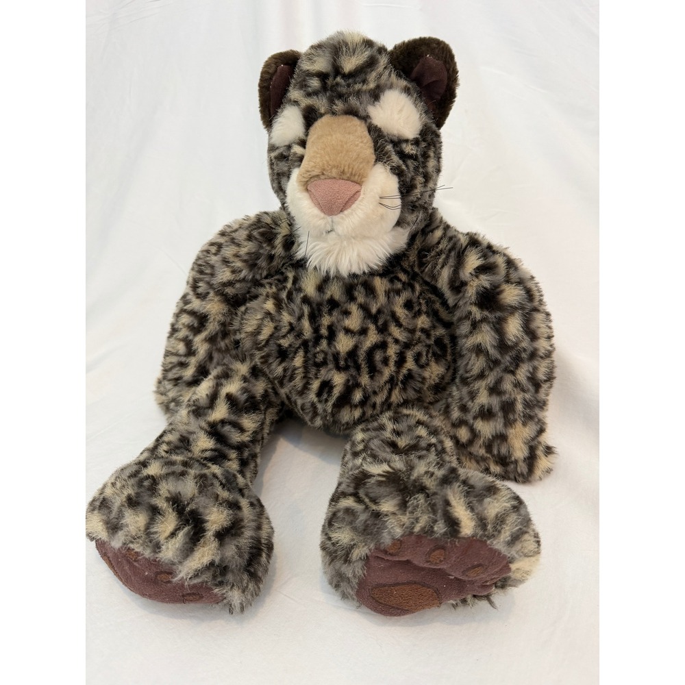 Manhattan Toy Leopard Plush Spotted Stuffed Animal Floppy 140940 KB 19 Inch